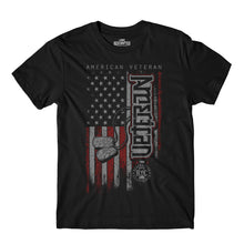 Load image into Gallery viewer, American / Veteran Ambigram T-Shirt by Mr. Upsidedown