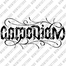 Load image into Gallery viewer, Carpe Diem / Carpe Noctem Ambigram Tattoo Instant Download (Design + Stencil) STYLE: E