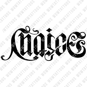 Choice / Destiny Ambigram Tattoo Instant Download (Design + Stencil) STYLE: CUSTOM