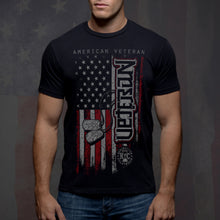 Load image into Gallery viewer, American / Veteran Ambigram T-Shirt by Mr. Upsidedown