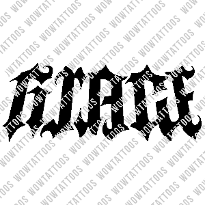 Grace / Mercy Ambigram Tattoo Instant Download (Design + Stencil) STYLE: Custom