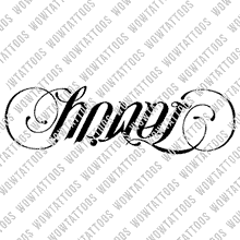Load image into Gallery viewer, Honor / Family Ambigram Tattoo Instant Download (Design + Stencil) STYLE: D