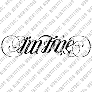 I'm Fine / Save Me Ambigram Tattoo Instant Download (Design + Stencil) STYLE: D