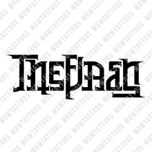 Load image into Gallery viewer, The Flash / Speedster Ambigram Tattoo Instant Download (Design + Stencil) STYLE: BIONIC