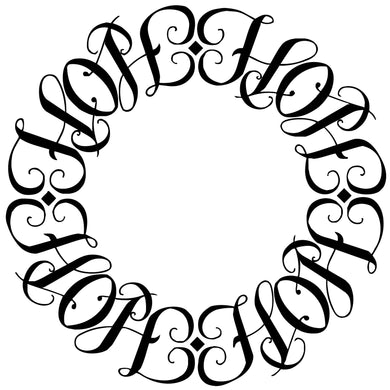 Hope Circle Ambigram Tattoo Instant Download (Design + Stencil) - Wow Tattoos