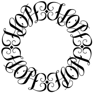 Hope Circle Ambigram Tattoo Instant Download (Design + Stencil) - Wow Tattoos