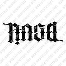 Load image into Gallery viewer, Angel / Devil Ambigram Tattoo Instant Download (Design + Stencil) STYLE: F - Wow Tattoos