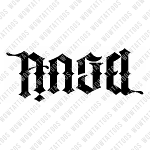 Angel / Devil Ambigram Tattoo Instant Download (Design + Stencil) STYLE: F - Wow Tattoos