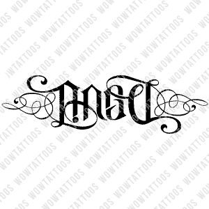 Angel / Devil Ambigram Tattoo Instant Download (Design + Stencil) STYLE: Z - Wow Tattoos