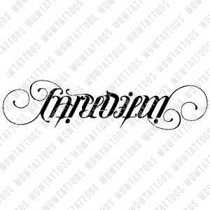 Carpe Diem / Integrity Ambigram Tattoo Instant Download (Design + Stencil) STYLE: D - Wow Tattoos