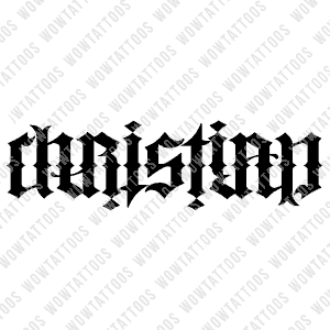 Christian Ambigram Tattoo Instant Download (Design + Stencil) STYLE: F - Wow Tattoos