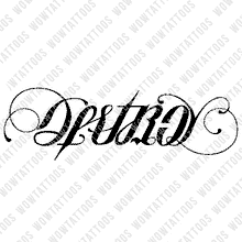 Load image into Gallery viewer, Destroy / Create Ambigram Tattoo Instant Download (Design + Stencil) STYLE: D - Wow Tattoos