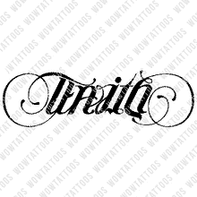 Load image into Gallery viewer, Faith / Dream Ambigram Tattoo Instant Download (Design + Stencil) STYLE: D - Wow Tattoos