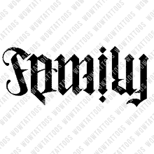 Load image into Gallery viewer, Family / Friends Ambigram Tattoo Instant Download (Design + Stencil) STYLE: M - Wow Tattoos