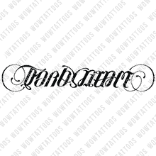 Load image into Gallery viewer, For By Grace / We Are Saved Ambigram Tattoo Instant Download (Design + Stencil) STYLE: D - Wow Tattoos