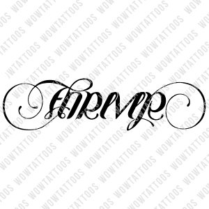 Forever / Always Ambigram Tattoo Instant Download (Design + Stencil) STYLE: D - Wow Tattoos
