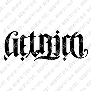 Get Rich / Die Tryin' Ambigram Tattoo Instant Download (Design + Stencil) STYLE: Z - Wow Tattoos