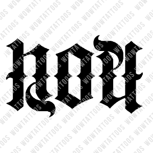 Hope Ambigram Tattoo Instant Download (Design + Stencil) STYLE: F - Wow Tattoos