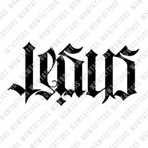 Jesus / Christ Ambigram Tattoo Instant Download (Design + Stencil) STYLE: L - Wow Tattoos