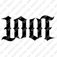 Load image into Gallery viewer, Love Ambigram Tattoo Instant Download (Design + Stencil) STYLE: F - Wow Tattoos