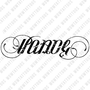 Peace / Karma Ambigram Tattoo Instant Download (Design + Stencil) STYLE: D - Wow Tattoos