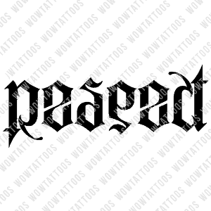 Respect Ambigram Tattoo Instant Download (Design + Stencil) STYLE: L - Wow Tattoos