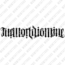 Load image into Gallery viewer, The World Is Mine Ambigram Tattoo Instant Download (Design + Stencil) STYLE: L - Wow Tattoos