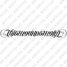 Load image into Gallery viewer, This Heart Has Healed Ambigram Tattoo Instant Download (Design + Stencil) STYLE: D - Wow Tattoos