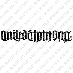 United States Army / This We'll Defend Ambigram Tattoo Instant Download (Design + Stencil) STYLE: Q - Wow Tattoos