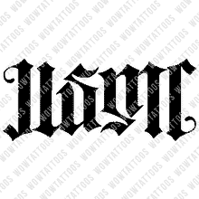 Load image into Gallery viewer, USMC Ambigram Tattoo Instant Download (Design + Stencil) STYLE: J - Wow Tattoos