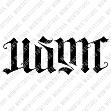 Load image into Gallery viewer, USMC Ambigram Tattoo Instant Download (Design + Stencil) STYLE: K - Wow Tattoos